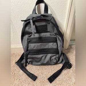 Marc Jacobs Charcoal Gray Mini Nylon Backpack